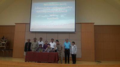 นายก,ปลัด เข้าร่วมประชุมการจัดทำบันทึกข้อตกลงฯ จัดการขยะมูลฝอย