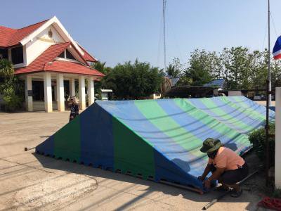 ตั้งเต็นท์ให้บริการประชาชนในช่วงเทศกาลวันหยุดฯ