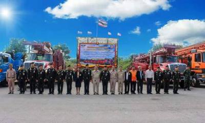 ปล่อยขบวนรถโครงการจัดหาน้ำอุปโภคบริโภคเพื่อช่วยเหลือประชาชนฯ