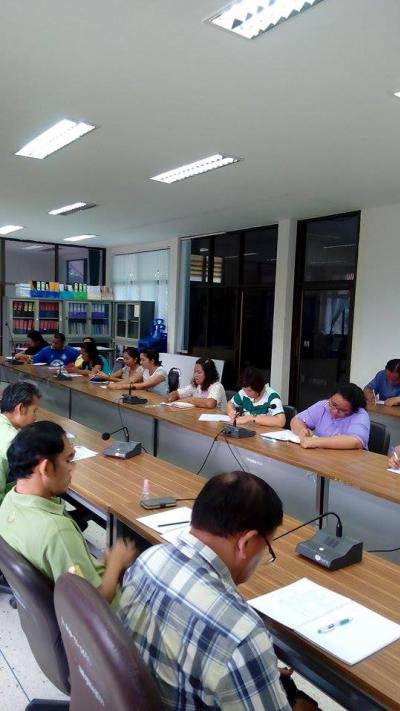 ประชุมประจำเดือนพนักงานส่วนตำบล,พนักงานจ้าง ประจำเดือน ตุลาคม 2558