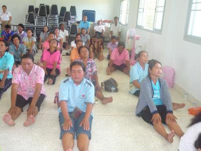 โครงการอบรมเชิงปฏิบัติการสมาธิบำบัดฯ