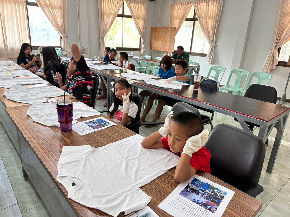 โครงการฝึกอบรมส่งเสริมอาชีพระยะสั้นตำบลภูหลวง ประจำปี 2567 กิจกรรม : เรียนรู้กระบวนการจัดกิจกรรมการทำเสื้อมัดย้อมสำหรับเด็กและเยาวชนตำบลภูหลวง