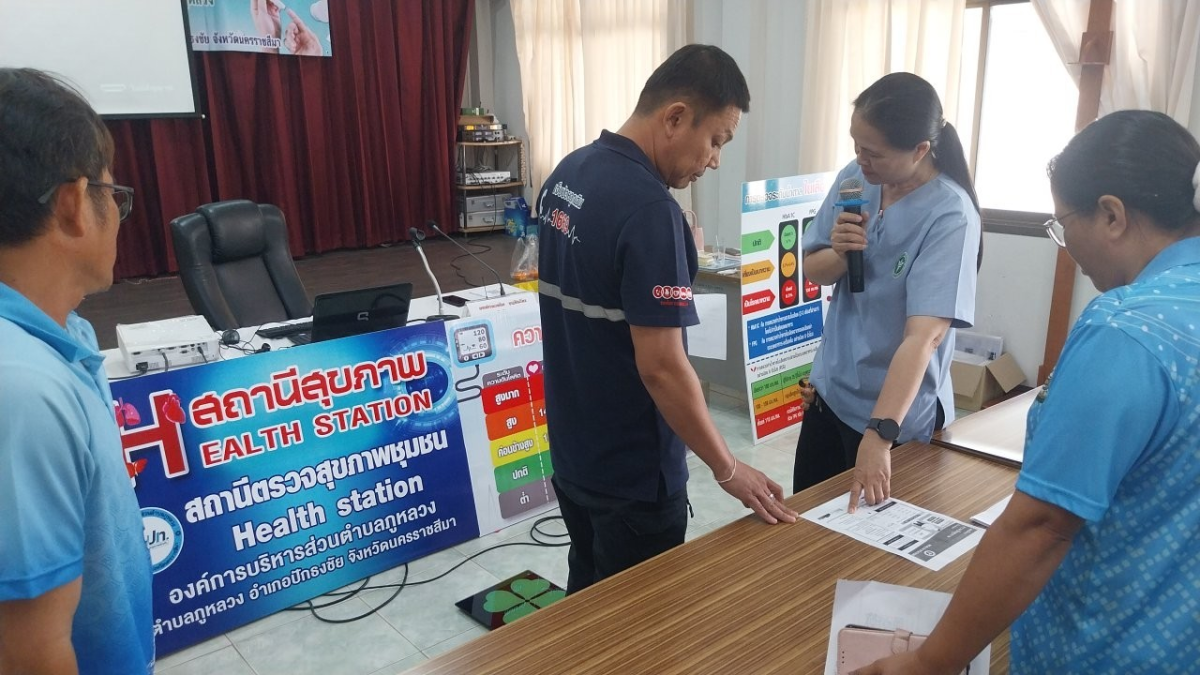 โครงการตรวจคัดกรองสุขภาพเบื้องต้นของประชาชนด้วยสถานีตรวจสุขภาพชุมชน ประจำปี พ.ศ.2567
