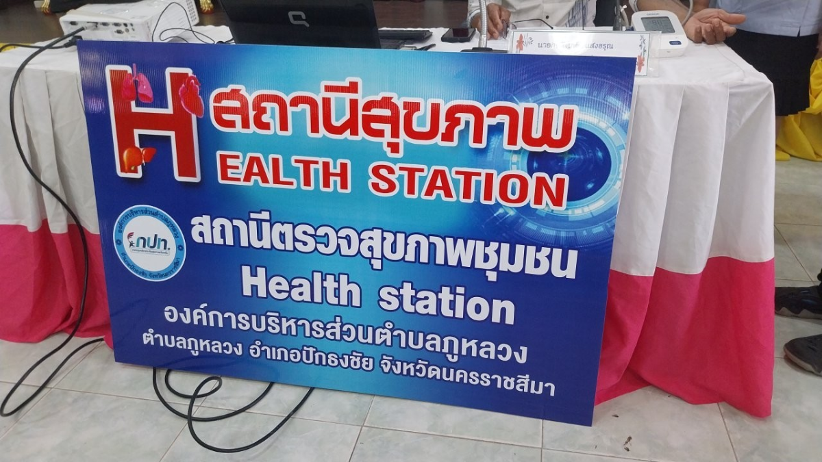 โครงการตรวจคัดกรองสุขภาพเบื้องต้นของประชาชนด้วยสถานีตรวจสุขภาพชุมชน ประจำปี พ.ศ.2567