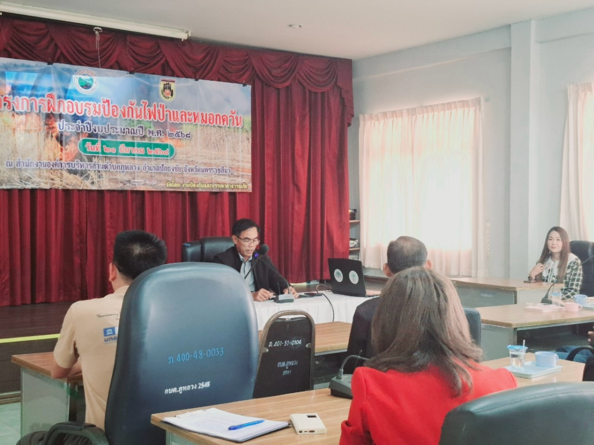 โครงการฝึกอบรมป้องกันไฟป่าและหมอกควัน ประจำปีงบประมาณ พ.ศ. 2568  