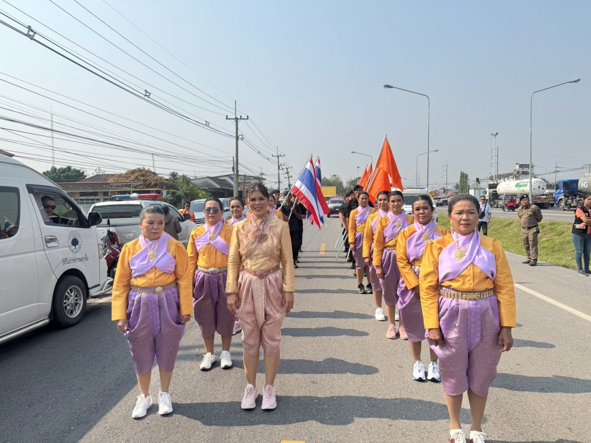 พิธีรับมอบคบไฟและวิ่งคบไฟ เพื่อนำไปประกอบในพิธีเปิดงานฉลองวันแห่งชัยชนะของท้าวสุรนารี ประจำปี 2568