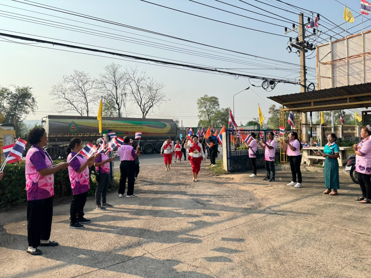พิธีรับมอบคบไฟและวิ่งคบไฟ เพื่อนำไปประกอบในพิธีเปิดงานฉลองวันแห่งชัยชนะของท้าวสุรนารี ประจำปี 2568