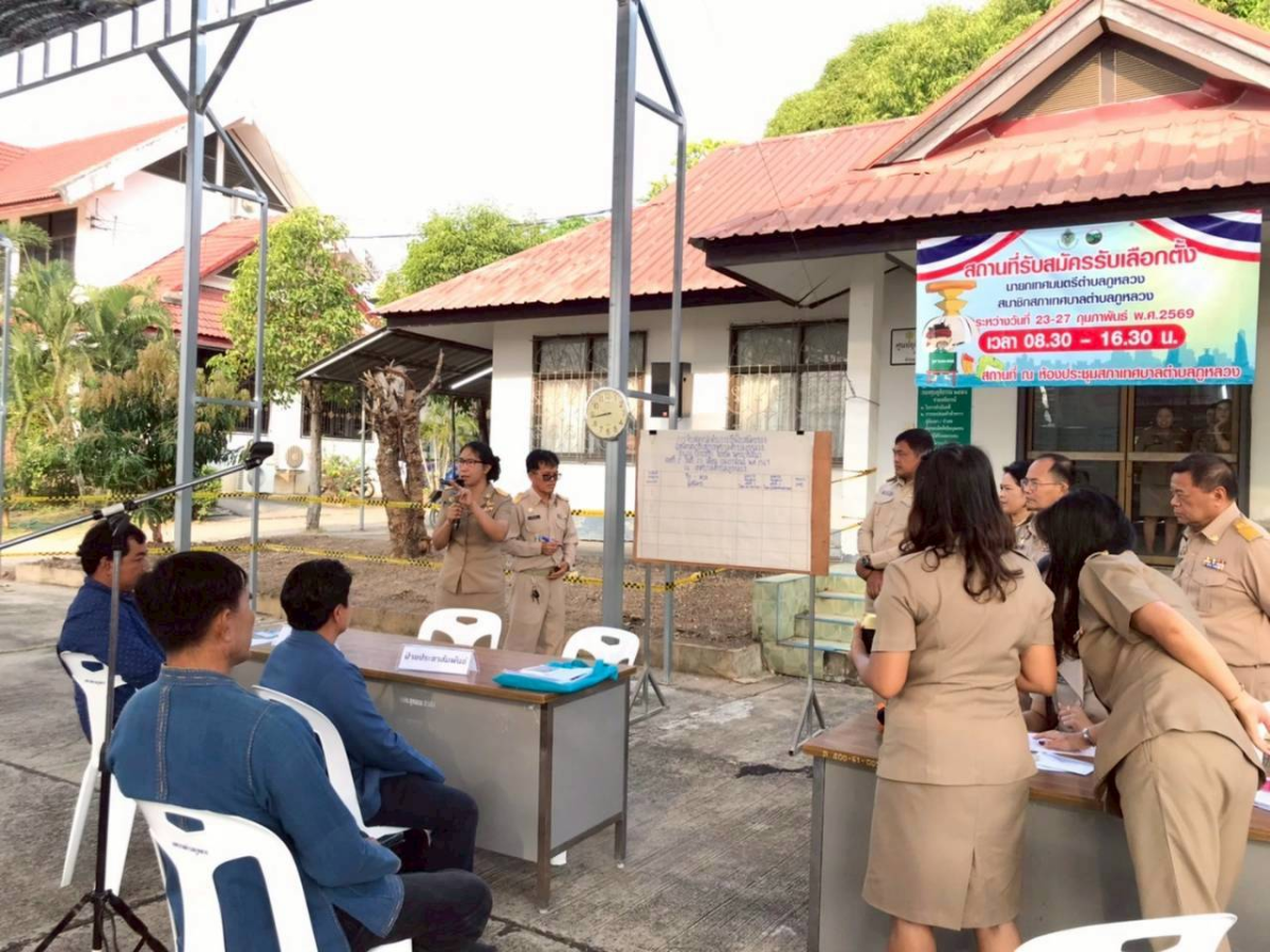 การรับสมัครรับเลือกตั้ง "สมาชิกสภาเทศบาล และนายกเทศมนตรีตำบลภูหลวง"