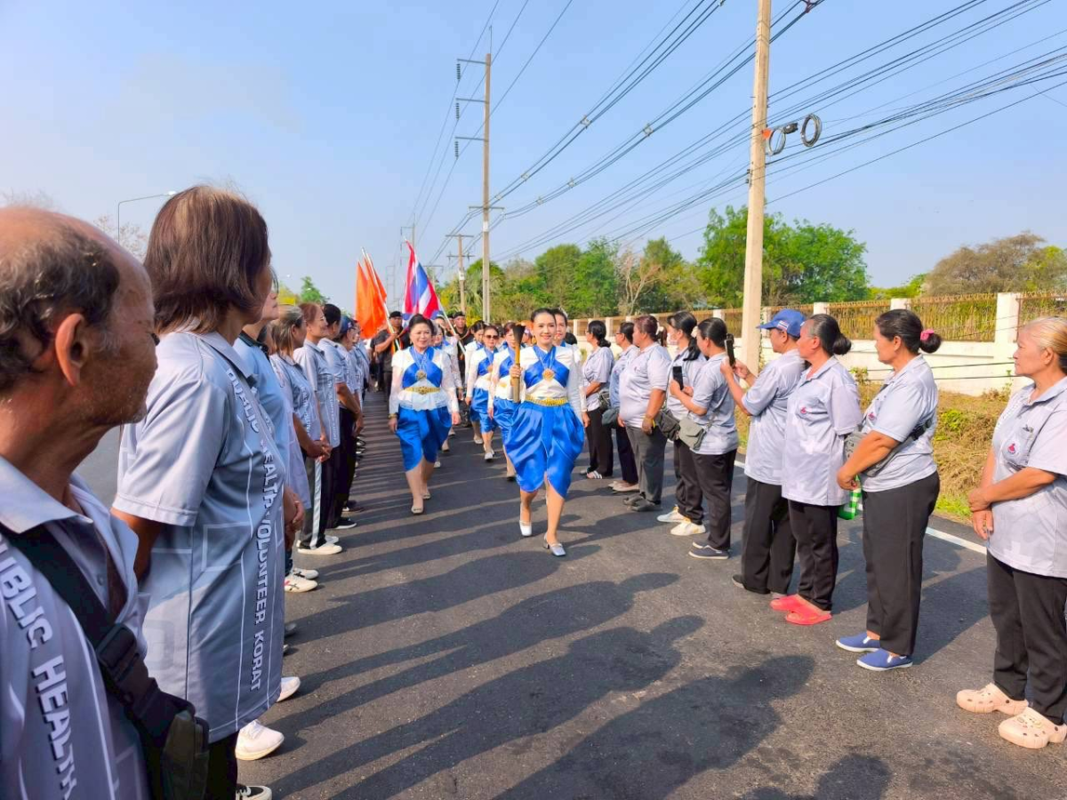 พิธีรับมอบคบไฟและวิ่งคบไฟ ในพิธีเปิดงานฉลองวันแห่งชัยชนะของท้าวสุรนารี ประจำปี 2569