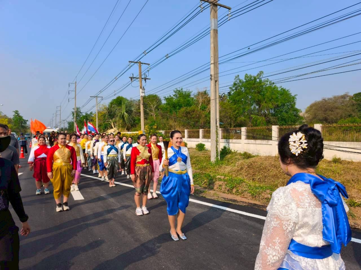 พิธีรับมอบคบไฟและวิ่งคบไฟ ในพิธีเปิดงานฉลองวันแห่งชัยชนะของท้าวสุรนารี ประจำปี 2569