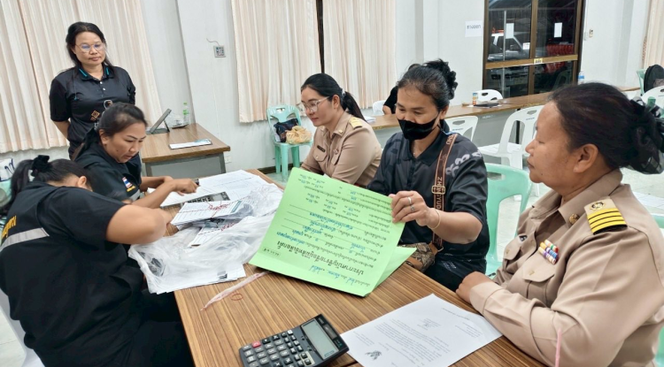 "การส่งมอบหีบบัตรเลือกตั้ง พร้อมวัสดุ-อุปกรณ์ และรายงานผลการนับคะแนนเลือกตั้ง