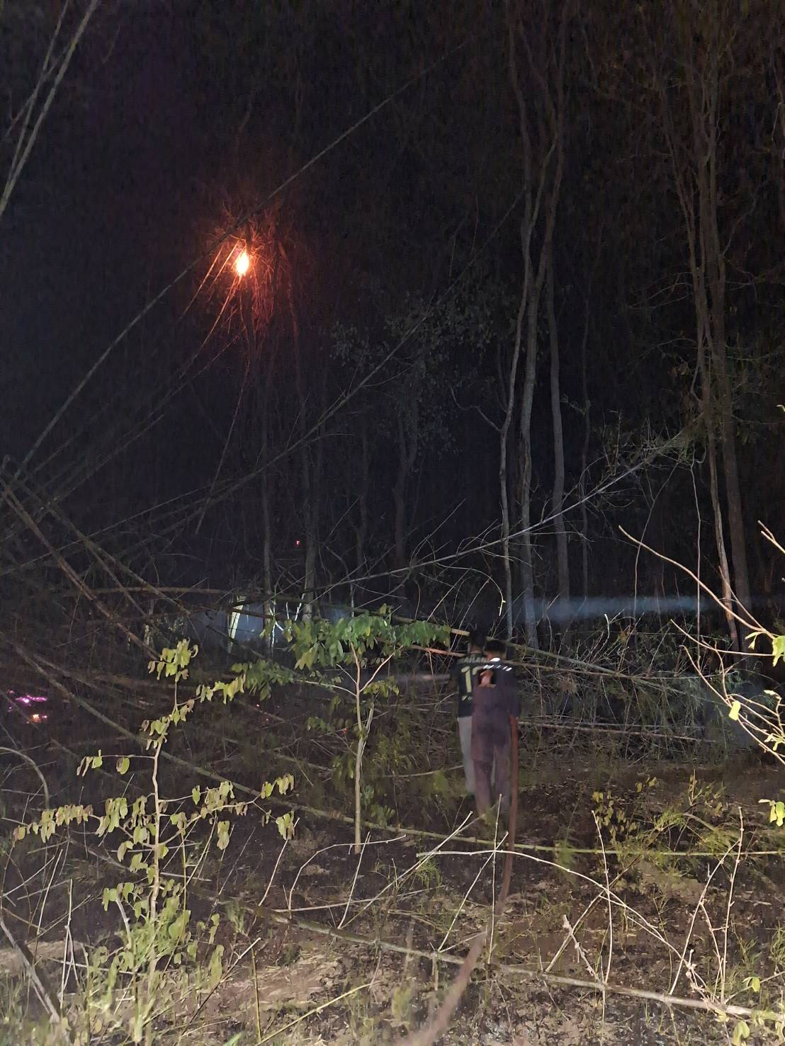 ระงับเหตุเพลิงไหม้ป่าชุมชนบ้านหนองกก หมู่ที่ 7
