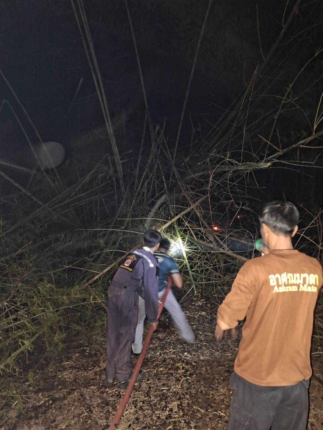 ระงับเหตุเพลิงไหม้ป่าชุมชนบ้านหนองกก หมู่ที่ 7